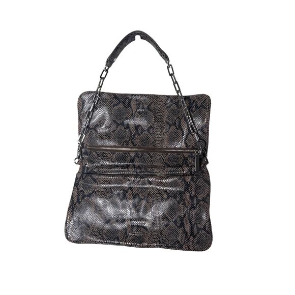 Tory Burch Foldover Snake Purse 12"x7" - Picture 3 of 3